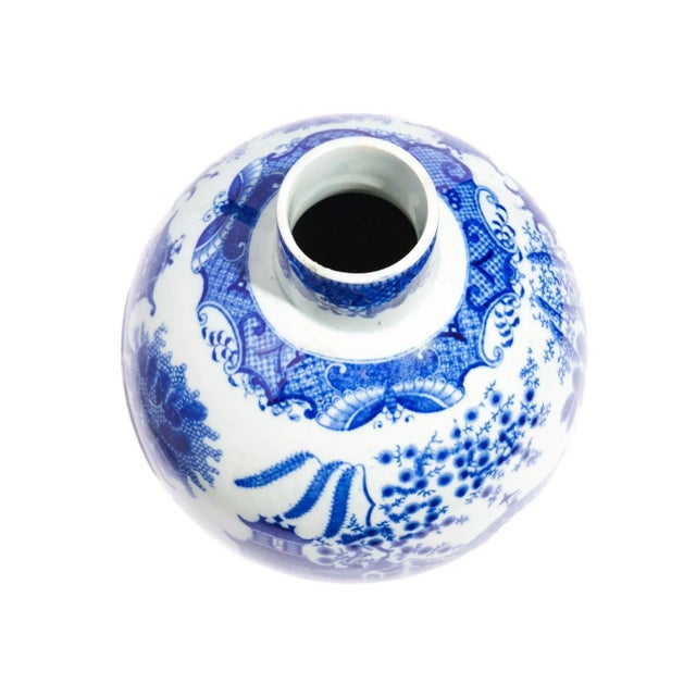 Blue Chinese Porcelain Mai-Ping Form Vase, C. 1775-1800 For Sale - Image 8 of 9