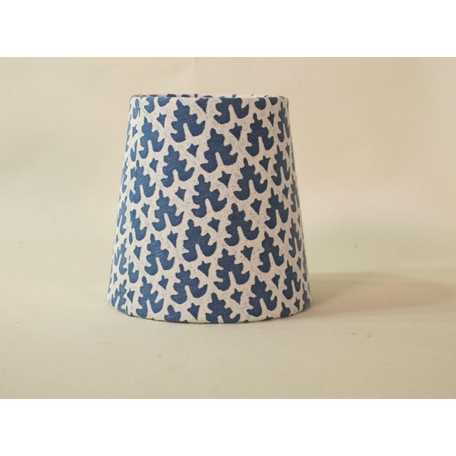 Not Yet Made - Made To Order Fortuny Blue and White Chandelier Shade For Sale - Image 5 of 7
