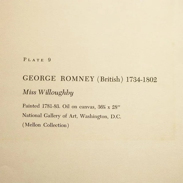 1950s 1956 George Romney "Miss Willoughby", Vintage Full-Color Print For Sale - Image 5 of 8