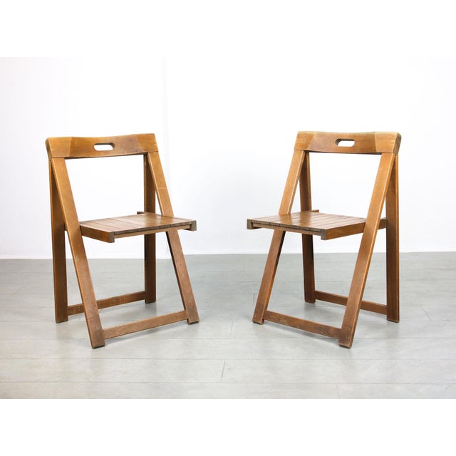 Set of Vintage Trieste Folding Chairs attributed to Aldo Jacober, 1960s For Sale - Image 17 of 17