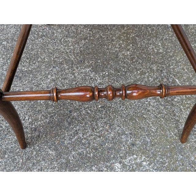Wood Italian Wood and Vienna Straw Chiavari Chair attributed to Fratelli Levaggi, 1950s For Sale - Image 7 of 8