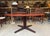 In good used condition. The table retains a wonderful patina and beautiful grain patterns. The original Dyrlund...