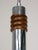 Vintage Italian Chrome and Glass Pendant Lamp For Sale - Image 4 of 14