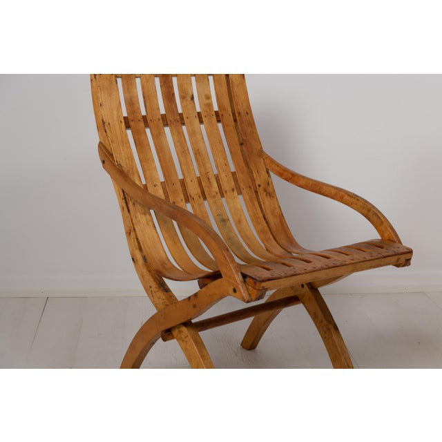 Set of 20th Century Swedish Grace Bare Wood Armchairs For Sale - Image 10 of 12