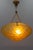 French Art Deco Frosted Amber Colored Pendant Light from ROS, 1930s For Sale - Image 3 of 18