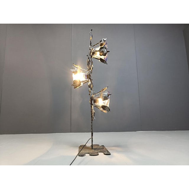 Brutalist Murano Glass Floor Lamp, 1970s For Sale - Image 12 of 15