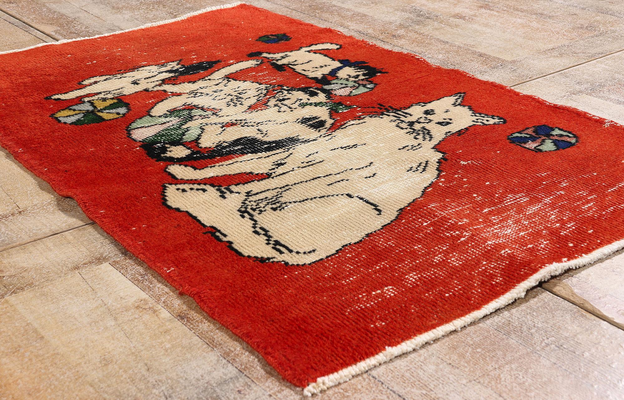 Vintage Turkish Sivas Rug, 02'08 X 04'01 | Chairish