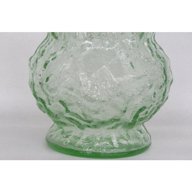 Hoosier Glass Co Green Depression Glass Pebble Rippled Vase For Sale In Miami - Image 6 of 11