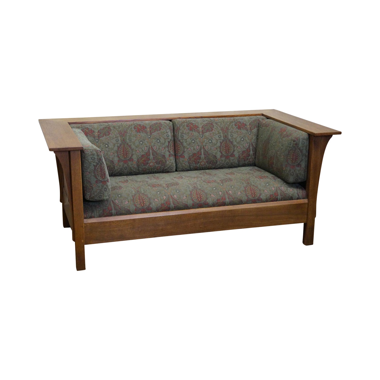 Stickley Mission Oak Prairie Style Settle Loveseat Chairish