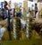 Early 20th Century Bronze Metal Coated Plaster Rope Lamps in the Style of Michael Taylor - a Pair For Sale - Image 9 of 12