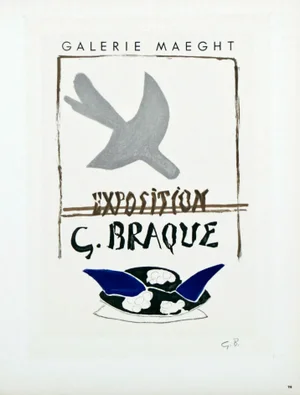 Braque Lithograph 98, Maeght 1959 Art in Posters