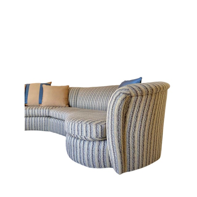 Modern Monumental Modern Upholstered Sectional Sofa | in the Style of Milo Baughman For Sale - Image 3 of 12