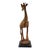 Early 20th Century Giraffe Wood Sculpture on Custom Base For Sale