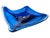 Late 20th Century Large Stingray Glass Centerpiece Bowl 21" Oversize Blue Nautical Coastal Decor For Sale - Image 5 of 18