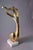 Abstract Brass Musician Sculpture on Travertine Base, 1980s For Sale - Image 9 of 11