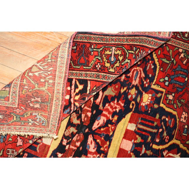 Antique Persian Sarouk Ferehan Scatter Rug - 3'5" x 4'10" For Sale - Image 10 of 10