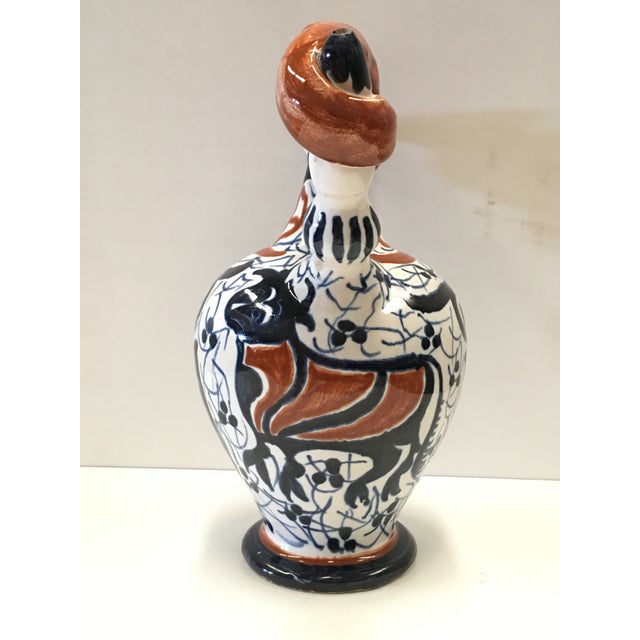 Ceramic 20th Century Spanish Glazed Cruche or Pitcher, Toledo, Spain For Sale - Image 7 of 9