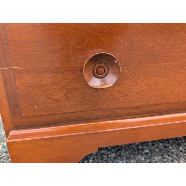 Vintage Whitney Solid Cherry 4-Drawer Farmhouse Style Chest For Sale - Image 13 of 13