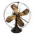 General Electric Oscillating Brass Blade Fan For Sale