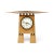 A gorgeously handcrafted wood mantel clock made in 1990 by Kasnak Designs of Indianapolis, Indiana. A perfect mix of...