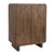 Deco style mango wood bar cabinet with beautiful carved design on two front doors. Sleek brass finish handles. Each may...