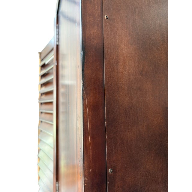 Ralph Lauren Louvered Media Cabinet Armoire For Sale - Image 15 of 17