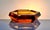 A superb example of early 20th‑century Bohemian glass artistry, this hexagonal amber crystal ashtray embodies the refined...