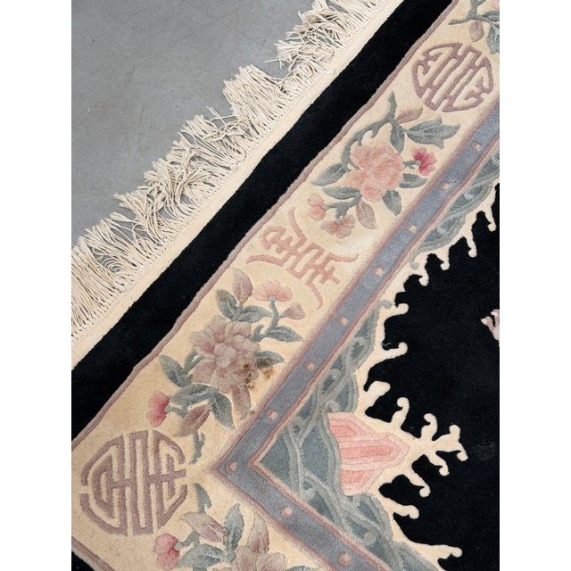 Textile Chinese Dragon Rug in Wool For Sale - Image 7 of 9