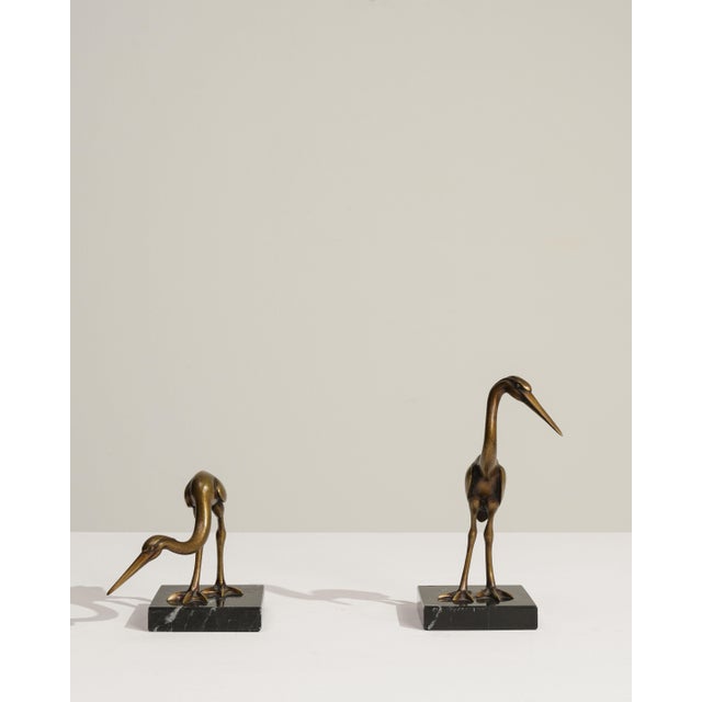 Mid 20th Century France Brass Marble Sculpture For Sale - Image 14 of 18