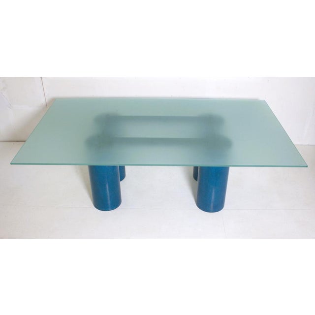 Glass Serenissimo Table by Lella & Massimo Vignelli for Acerbis, 1980 For Sale - Image 7 of 11