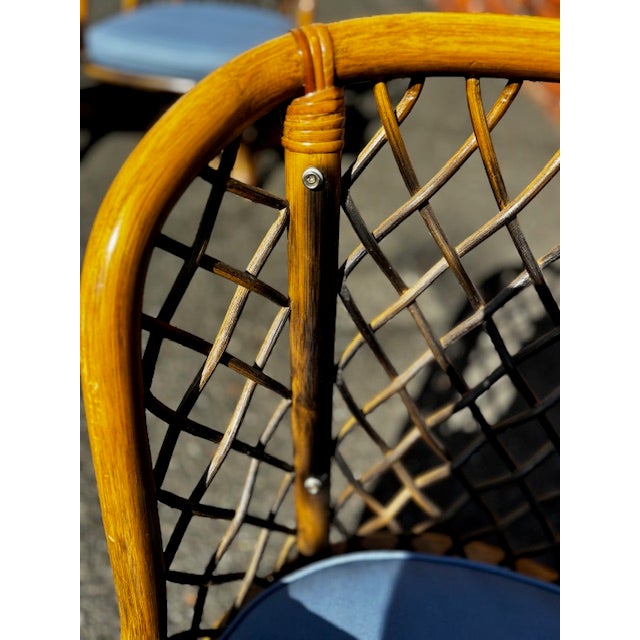 Brown 1980s Set of 4 Bentwood Game Chairs For Sale - Image 8 of 12