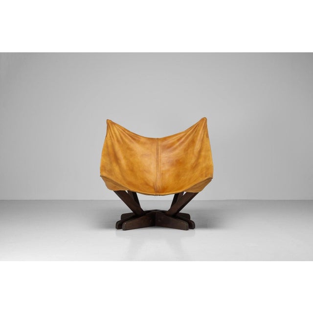 Butterfly Chair in Pine and Leather, Sweden, 1960s For Sale - Image 4 of 16