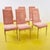Chairs in Metal and Pink Fabric, 1970s, Set of 6 For Sale - Image 9 of 9