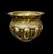 1910s Large English Hand-Hammered Brass Repoussé Round Planter/Jardinière For Sale - Image 5 of 8