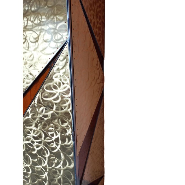 Sculptural 4-Door Wardrobe with Glass Shelves, Italy, 1970s-1980s For Sale - Image 3 of 17