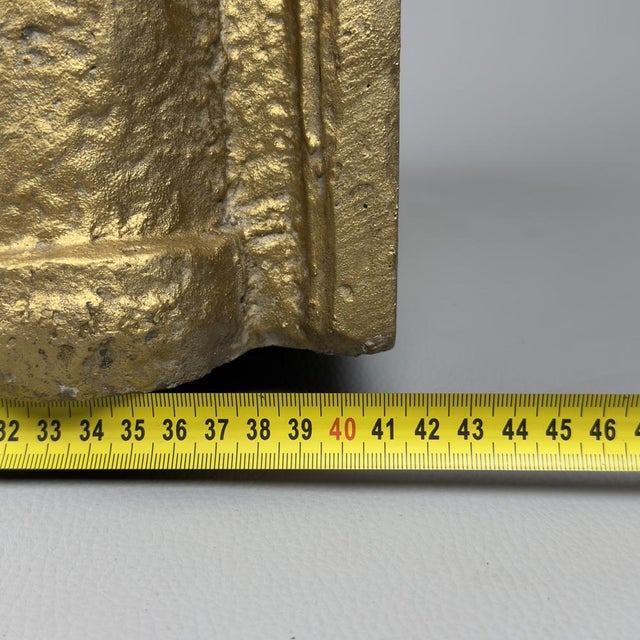 Large Cherub Putto Shelf Wall Console in Gilded Plaster For Sale - Image 14 of 16