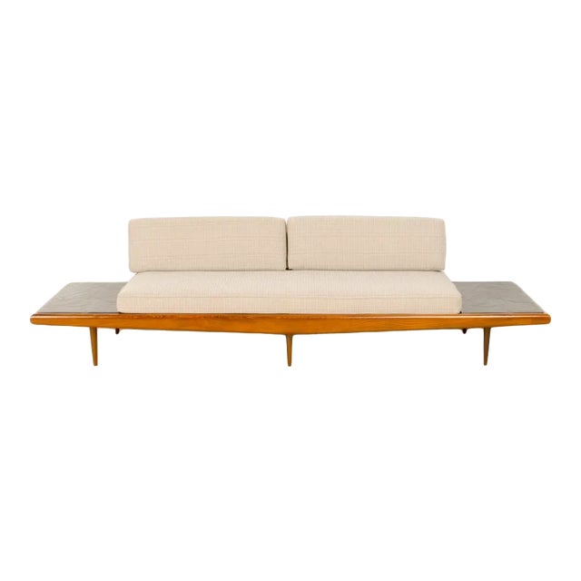 Mid-Century Modern Walnut Sofa C 1950s For Sale