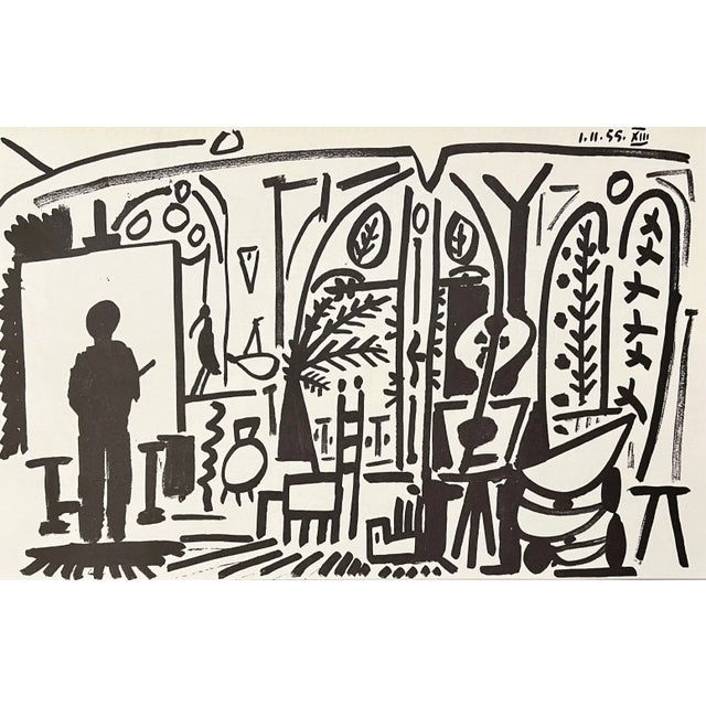 TiTitle: Untitled No 13 dated 1/11/1955 Artist: Pablo Picasso Country: Spain Medium: Offset print Marks: Not Signed Paper...
