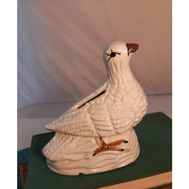 Vintage White Dove Bird Bank Pottery Figurine For Sale In Fayetteville, AR - Image 6 of 6