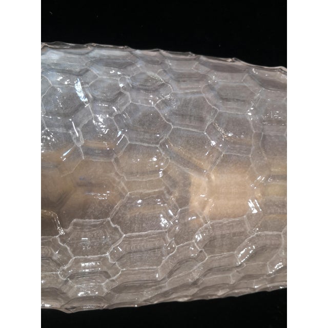 Murano Art Glass Sand Blasted Wall Light For Sale - Image 4 of 9