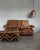 Textile Italian Modular Sofa and Ottoman with Upholstery in the style of Missoni, 1970s, Set of 3 For Sale - Image 7 of 7