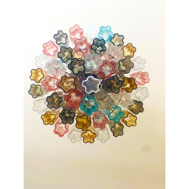 2010s Murano Glass Multicolor Sputnik Chandelier For Sale - Image 5 of 7