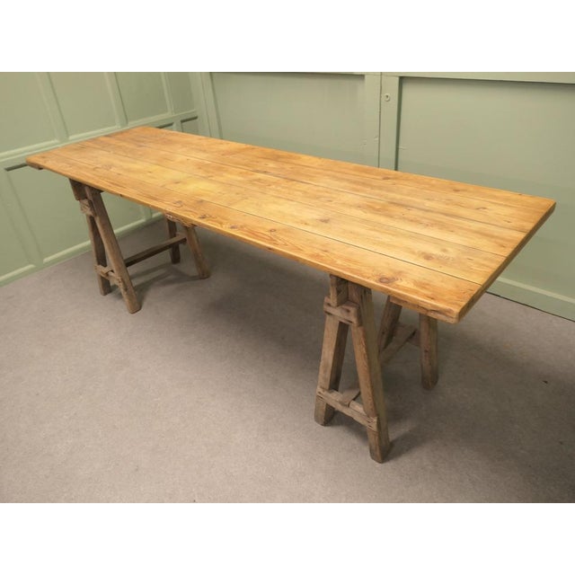 Elm Harvest Table, South West France For Sale - Image 6 of 8