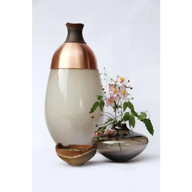 Wood Smoke Bloom Stacking Vase by Pia Wüstenberg For Sale - Image 7 of 8