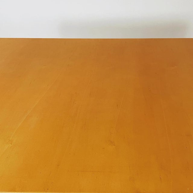 Italian Modern Dining Table or Desk in Wood and Black Metal, 1980s For Sale - Image 9 of 18