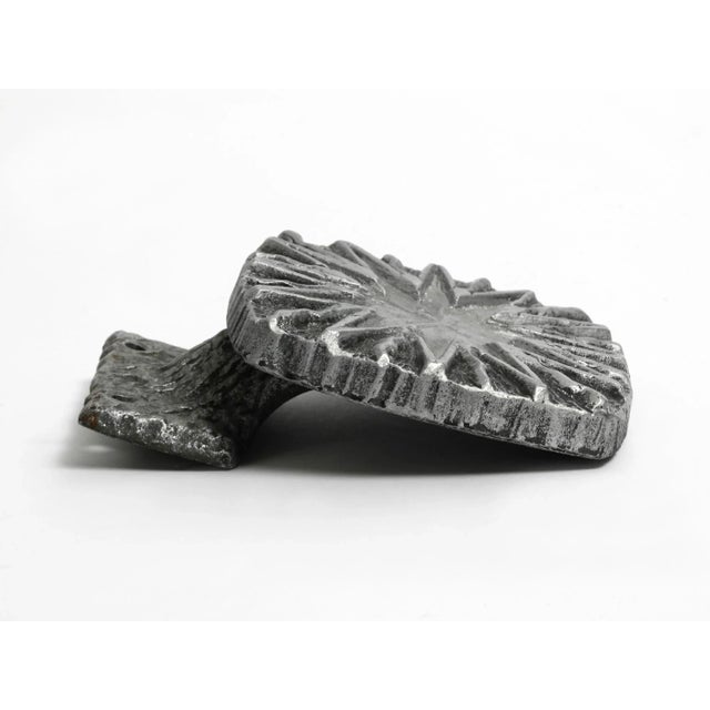 1960s Pop Art Sunburst Cast Aluminum Door Handle, 1960s For Sale - Image 5 of 10