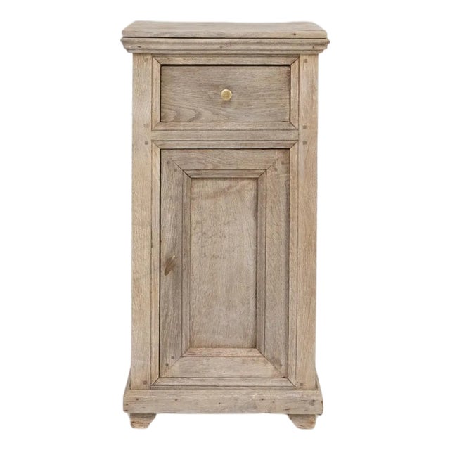 19th Century French Oak Bedside Table For Sale