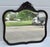Antique Carved Mahogany Victorian Style Oval Wall Mirror W/Carved Love Birds For Sale - Image 12 of 14