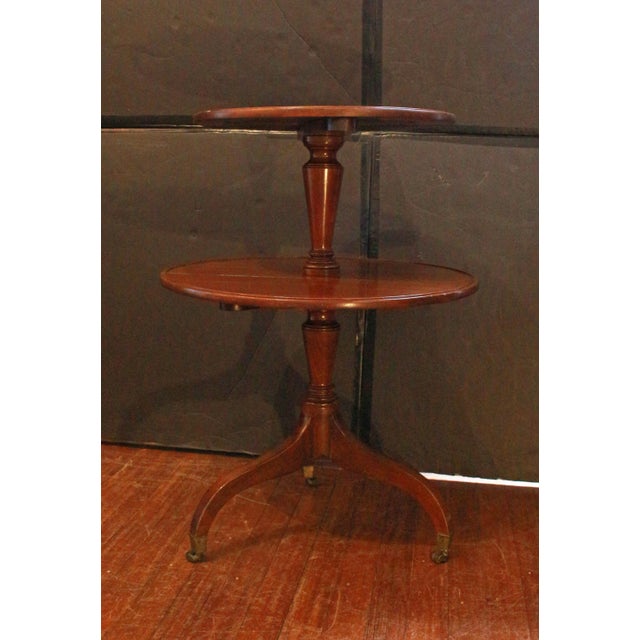 Traditional Circa 1790-1810 English Georgian Drop-Side Dumbwaiter Table or Etagere For Sale - Image 3 of 8