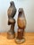 This captivating pair of hand-carved hardwood bird sculptures offers a sophisticated blend of mid-century rustic charm and...